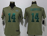 Women Nike Jets 14 Sam Darnold Olive Salute To Service Limited Jersey,baseball caps,new era cap wholesale,wholesale hats